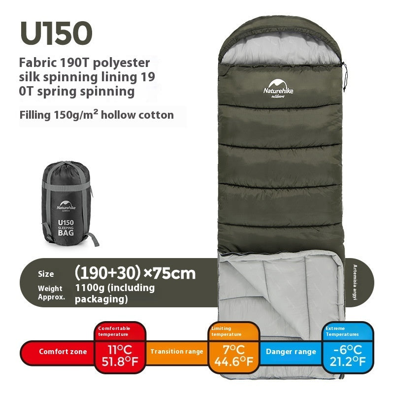 Explore the Great Outdoors with the Naturehike Series Envelope Hooded Sleeping Bag