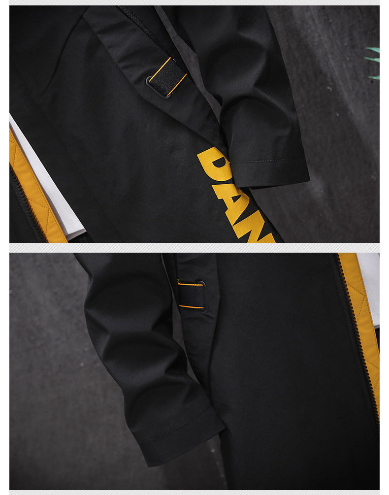 Mid-length Hooded Casual Jacket