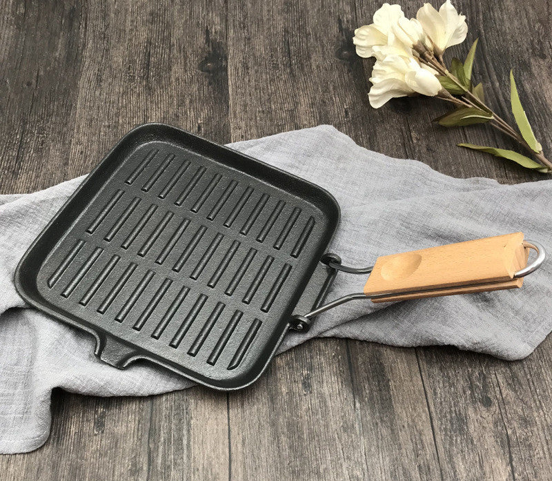 Iron Steak Skillet Folding Pan