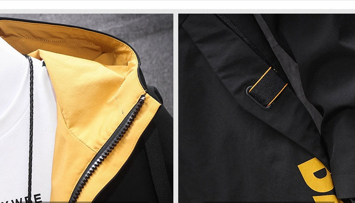 Mid-length Hooded Casual Jacket