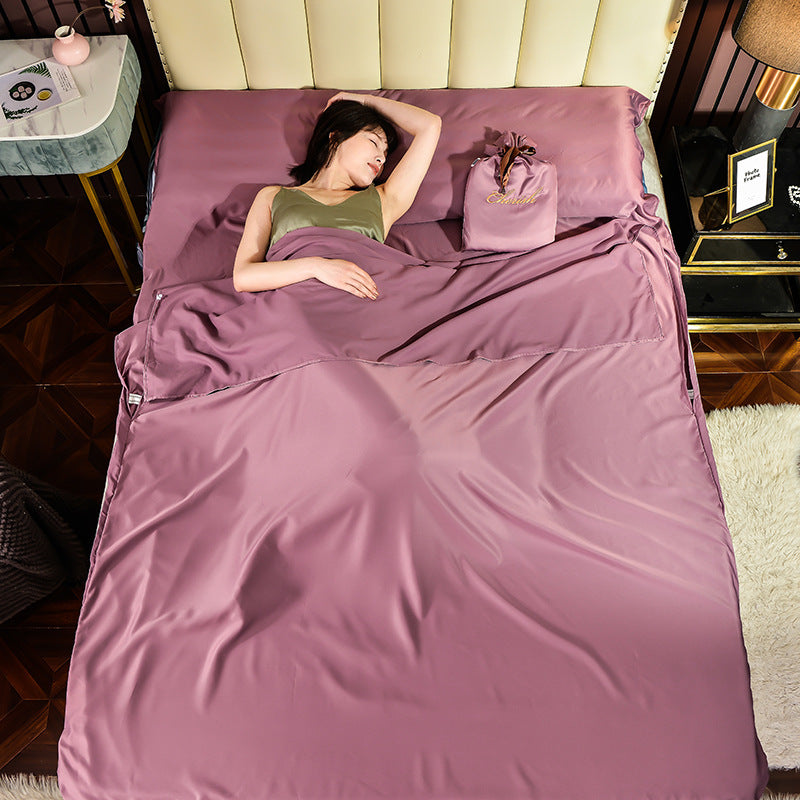 Solid Color Double Travel Sleeping Bag