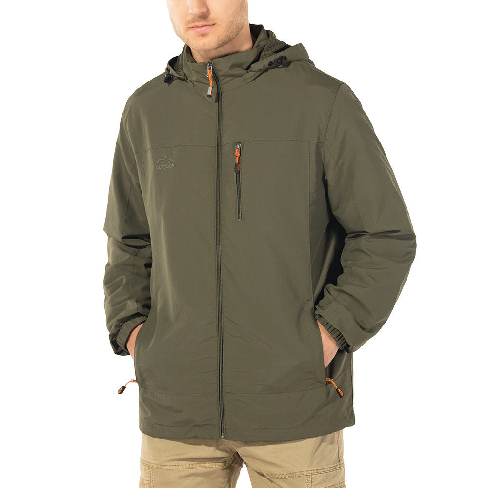 Men's Breathable Windbreaker Oversized Jacket