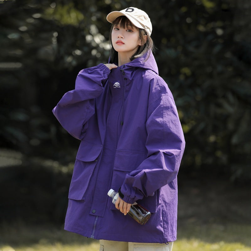 Labeling Large Pocket Hooded Jacket