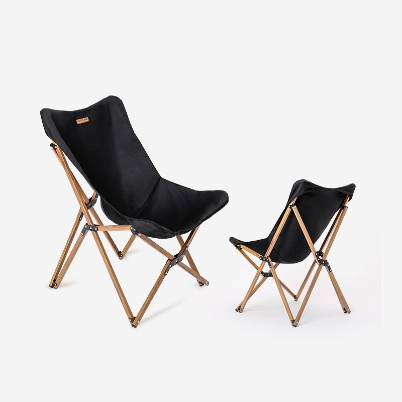 Wooden Grain Aluminum Pipe Camping Chair