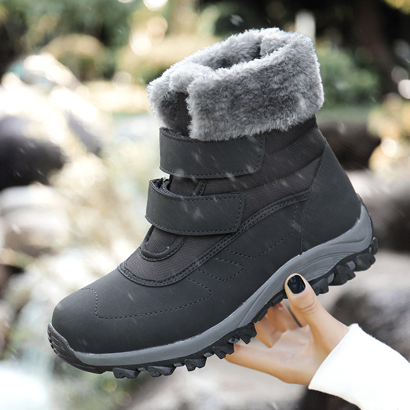 Ladies High-top Plus Velvet Cotton Shoes