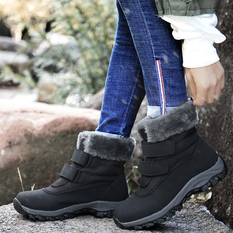 Ladies High-top Plus Velvet Cotton Shoes