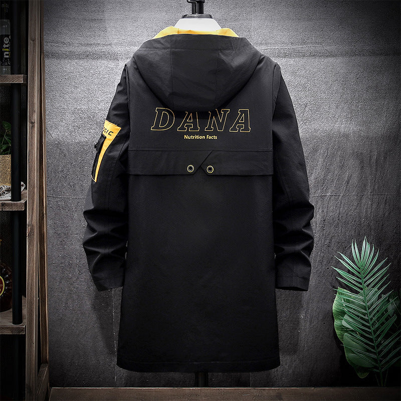 Mid-length Hooded Casual Jacket