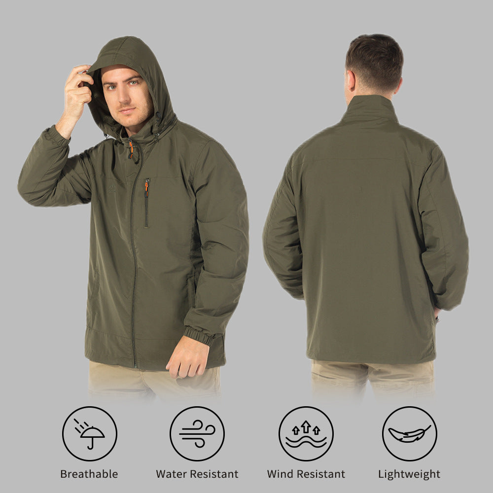 Men's Breathable Windbreaker Oversized Jacket
