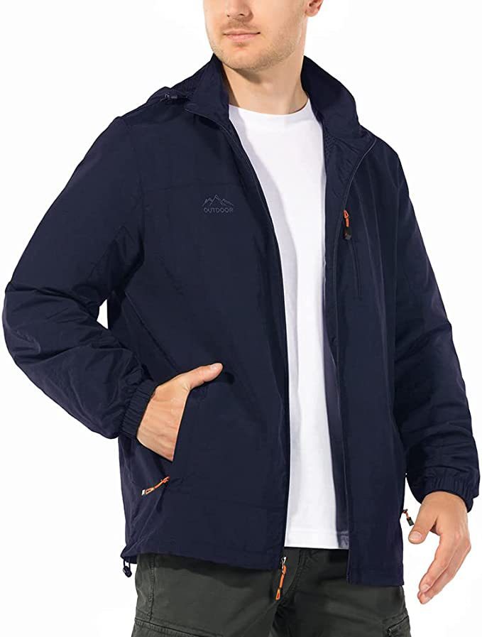 Men's Breathable Windbreaker Oversized Jacket