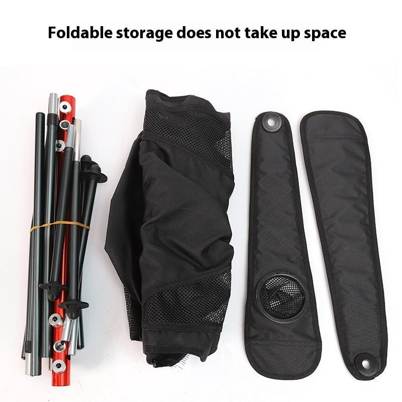 High Strap Armrest Folding Chair