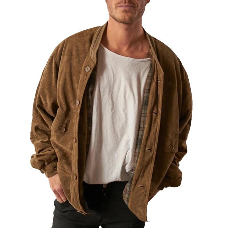 Solid Color Casual Men's Jackets
